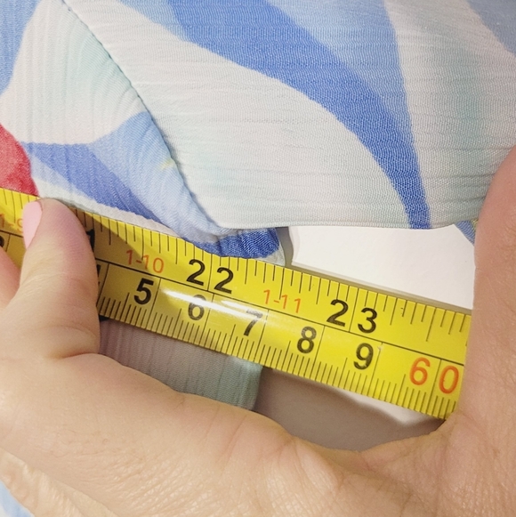 Vintage Alia Tropical Hawaiian Floral Pattern Button Down Blouse Loose Fit Sz 14 - Picture 8 of 9